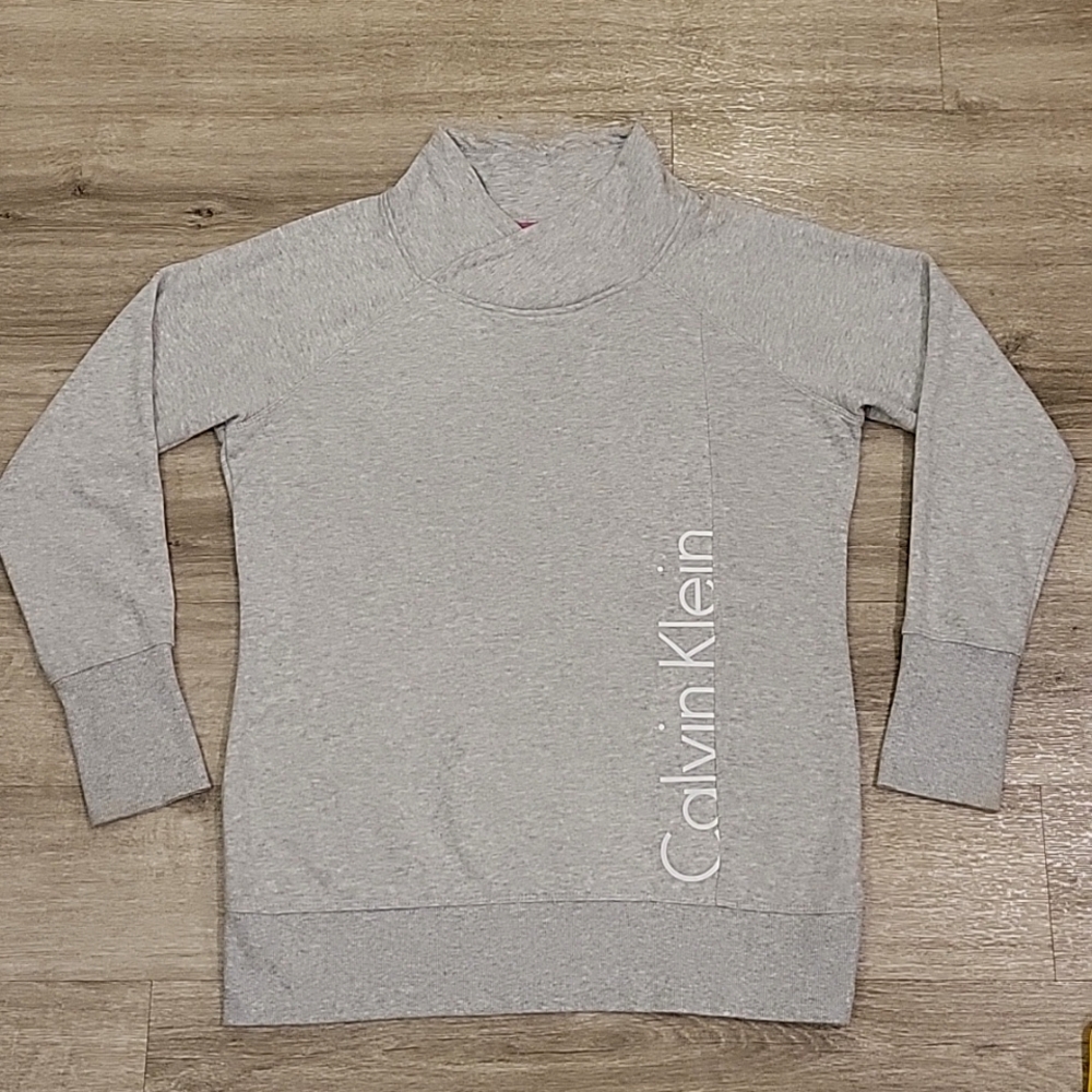 Calvin Klein Performance Grey Cotton Sweatshirt Size Large